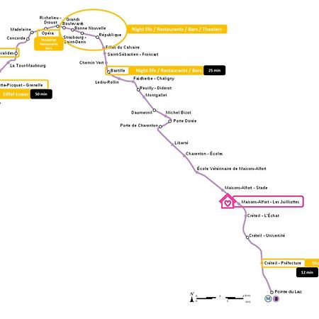 Happy Place - 15 Min Paris & 30 Min Disneyland - Subways - Facilities - Free Parking - Secured Мезон-Альфор Экстерьер фото